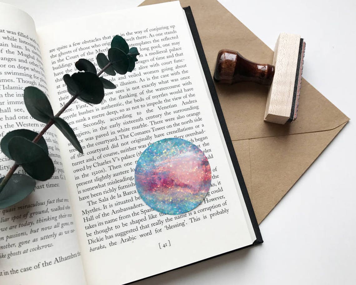 Mars Vinyl Sticker Watercolor Illustration Unique Decal | Etsy