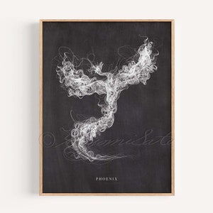 Phoenix Art Print, Alchemy poster wall decor