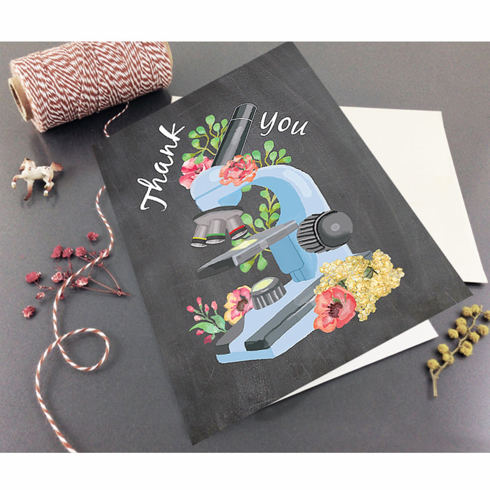 Thank You Card for Science Teacher Professor Appreciation Etsy