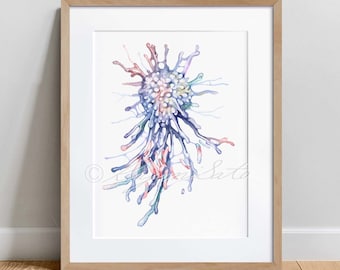 Macrophage Engulfing TB, Immune cell, Mycobacterium tuberculosis, Bacteria Science Art Print