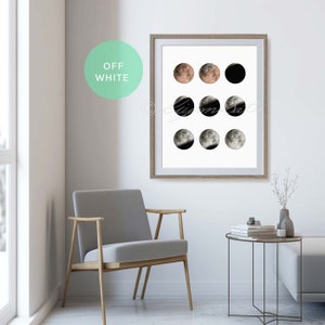 Lunar eclipse Poster, Astronomy Art, Lunar Art Print, Moon Minimalist Art Bild 4