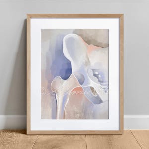Pelvic Bone Abstract Art print, Orthopedics Art, Pelvis Orthopedics Art, Oil Pastel Art Physical Therapy Poster, Hip bone art