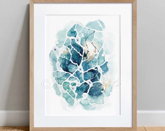 Differentiated Neuron Cells, Science Art Print, Biology Wall Decor Stem Cells Poster