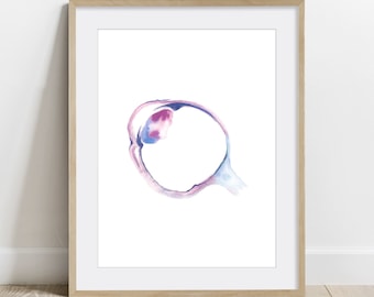 Eye Cross Section Poster, Optometry Science Art print, Ophthalmologist Art Wall Decor