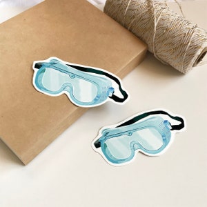 Goggle Science Sticker Lab Goggle Vinyl Sticker, Unique Chemistry Biology Science Sticker ...