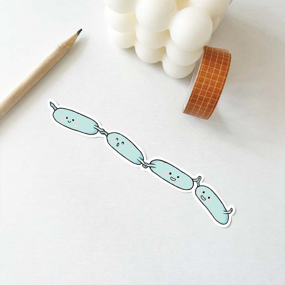 Streptobacillus Bacteria Vinyl Sticker, Science Microbiology Decal - Etsy