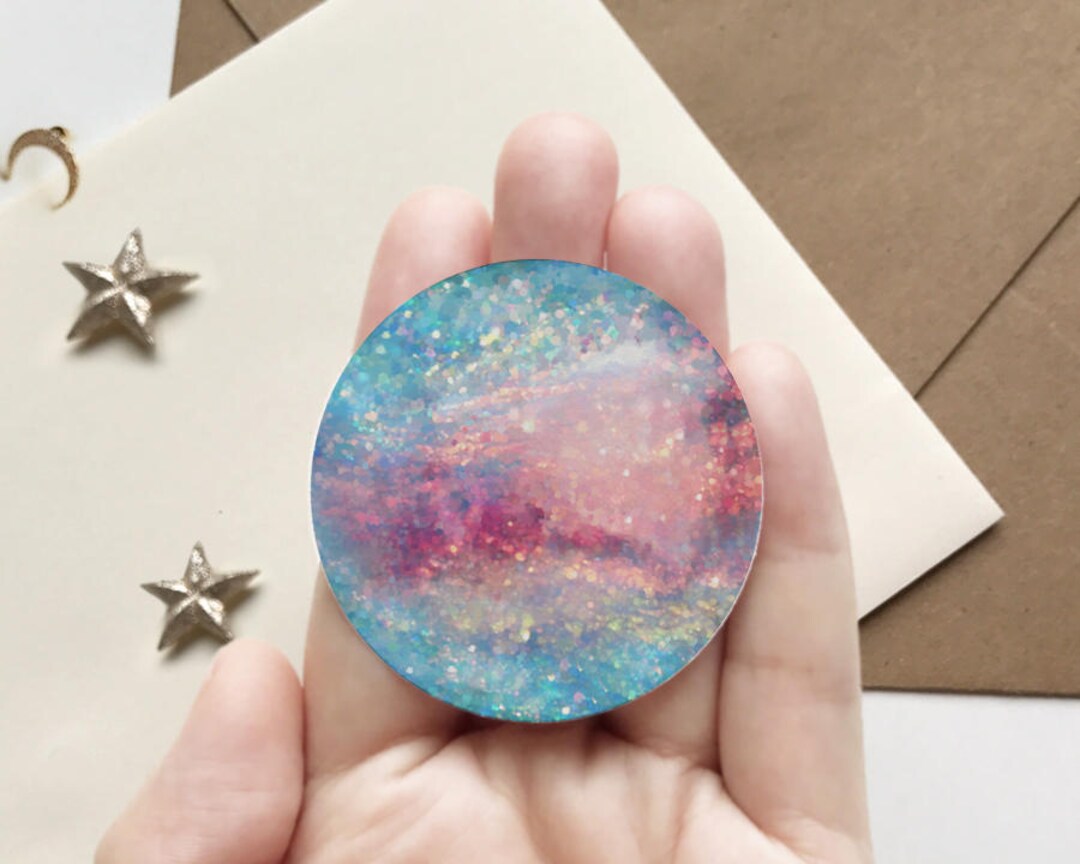 Mars Vinyl Sticker, Watercolor Illustration Unique Decal, Laptop ...