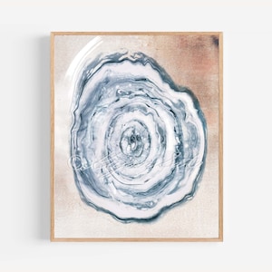 Abstract Pacinian Corpuscle Histology Art Print, Dermatology Art Wall Decor, Skin Anatomy Science Art Poster