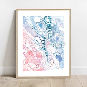 Adipose Histology Art, Science Art Decor, Anatomy Watercolor Biology Poster