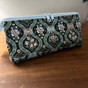 Box It Up Pouch, Floral Zipper Pouch: Rifle Paper Co. English Rose Makeup Bag