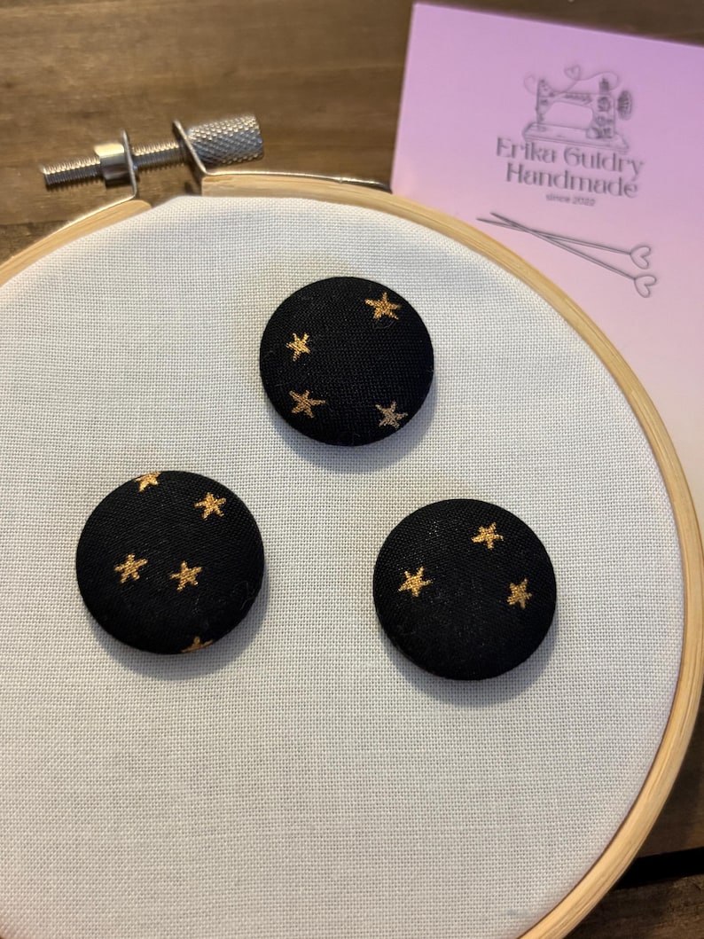 Gold Starry Fabric Magnetic Needle Minder, Sewing Embroidery Accessory ...