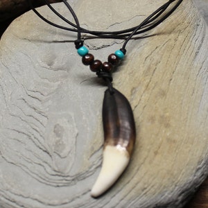 Large Wolf Tooth Necklace Wolf Teeth Necklace Wolf Necklace Wolf Tooth Necklace Adjustable African Native American Large Wolf Tooth Necklace