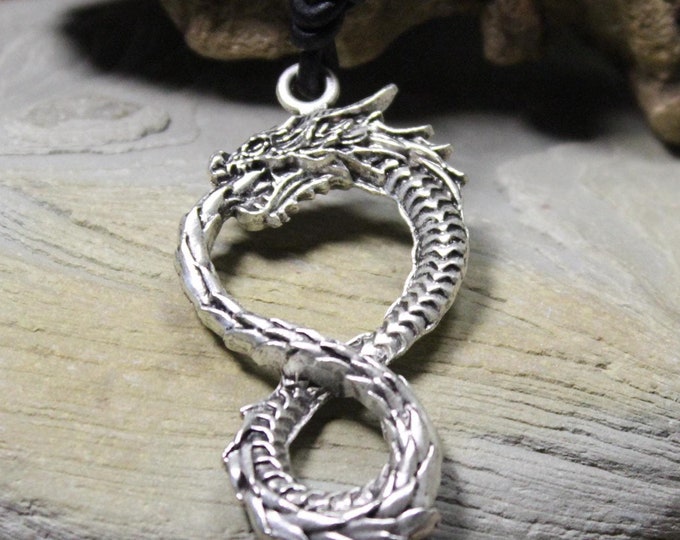 Viking Dragon Pendant Necklace Viking Necklace Dragon Pendant Viking Necklace 20.4 Grams Viking Oden Thor Pendant Adjustable necklace Odin