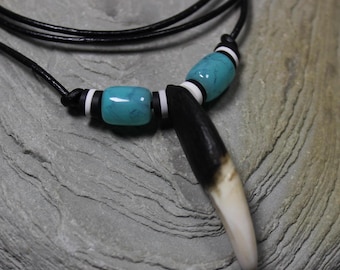 Large Wolf Tooth Necklace Wolf Teeth Necklace Wolf Necklace Wolf Tooth Necklace Adjustable African Native American Large Wolf Tooth Necklace
