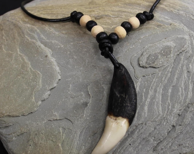 Large Wolf Tooth Necklace Wolf Teeth Necklace Wolf Necklace Wolf Tooth Necklace Adjustable African Native American Large Wolf Tooth Necklace