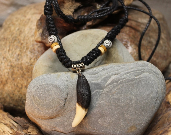 Large Wolf Tooth Necklace Wolf Teeth Necklace Wolf Necklace Wolf Tooth