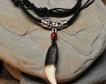 Large Wolf Tooth Necklace Wolf Teeth Necklace Wolf Necklace Wolf Tooth Necklace Adjustable African Native American Real Wolf Tooth Necklace