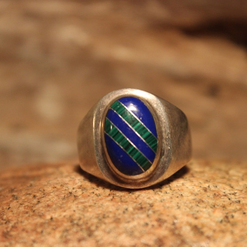 Mens Silver Ring Heavy 21.5 Grams Vintage Sterling Silver 925 Etsy