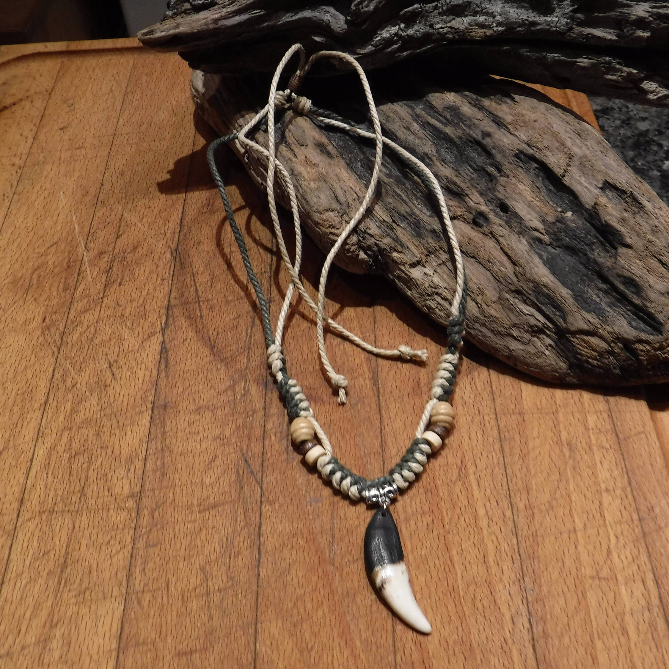 Large Wolf Tooth Necklace Wolf Teeth Necklace Wolf Necklace Wolf Tooth