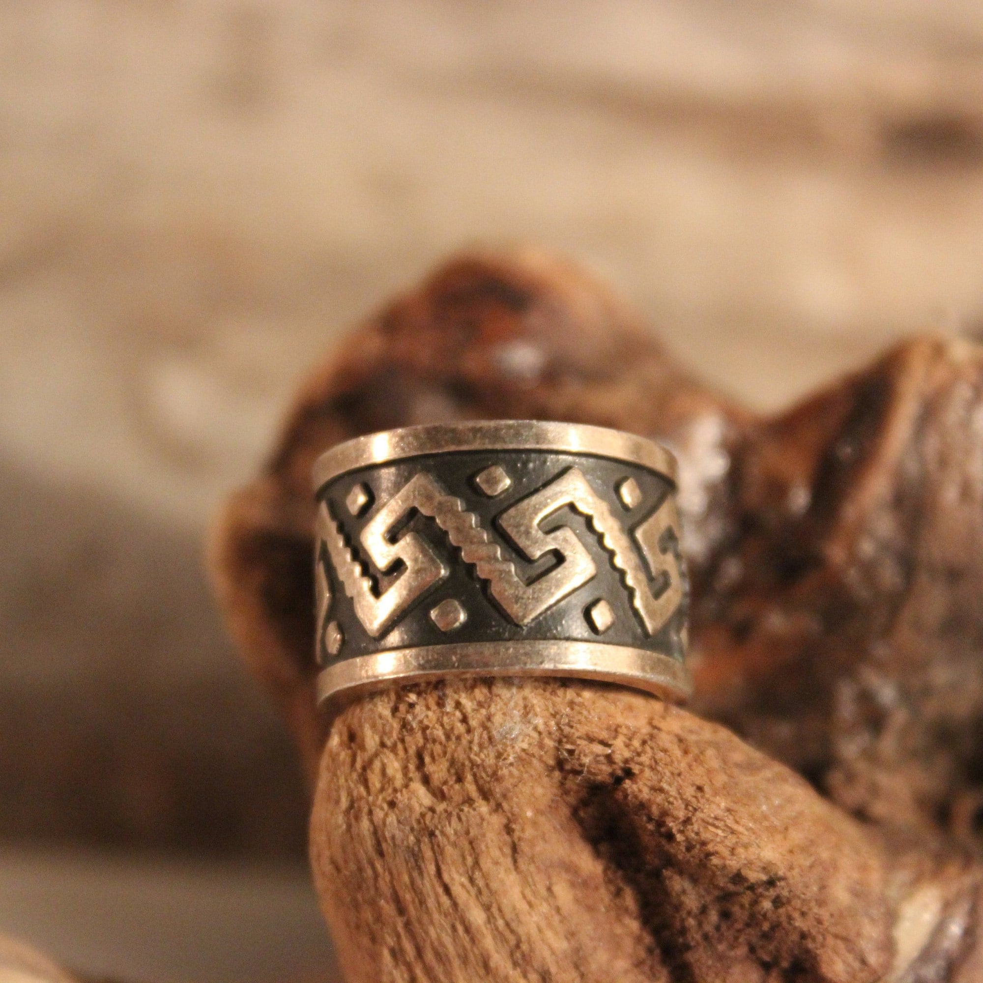 Mens Viking Ring Sterling Viking Band Ring Norse Ring Celtic Ring 10.2