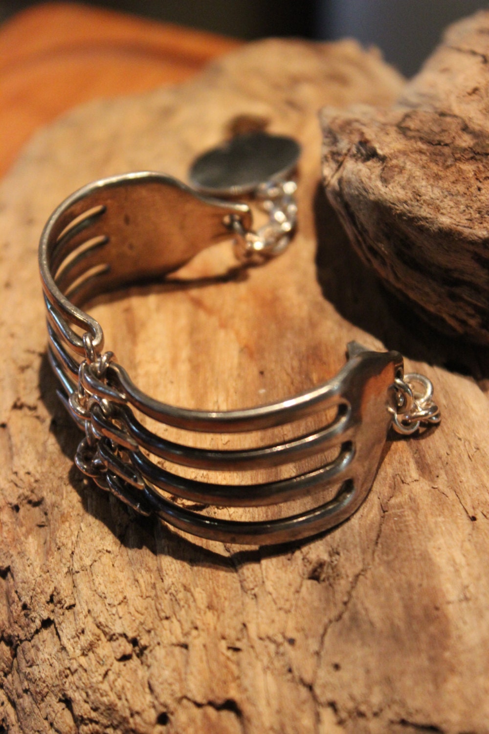 Heavy Vintage Sterling Silver Bracelet Handmade Handcrafted Sterling