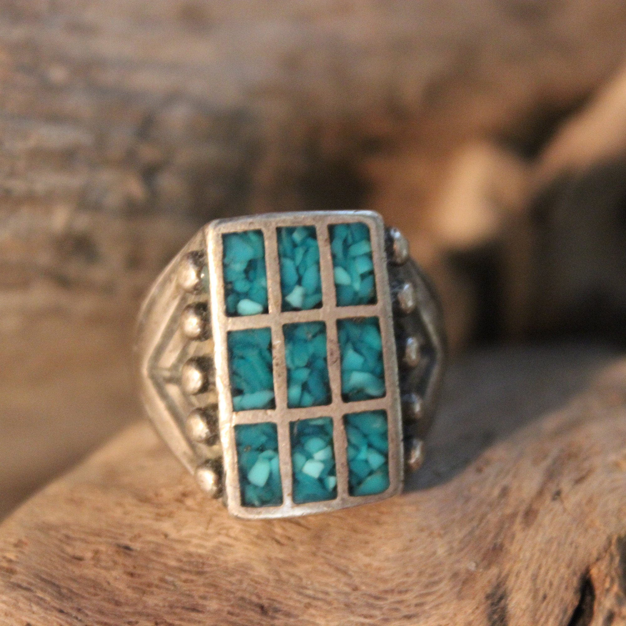 Gem Avenue Men's Sterling Silver Turquoise Wolf Ring - Southwestern Style, .925 Silver, Gift Box - View #8