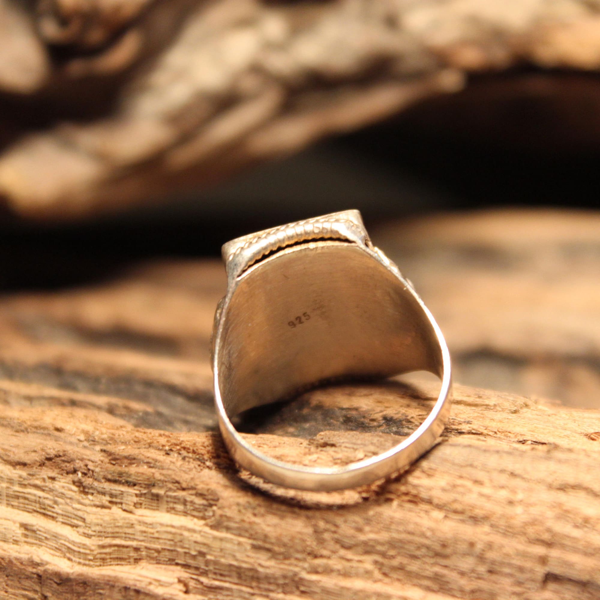 Mens Ring Vintage Mens Rings Silver Vintage Ring Size 7.25 Etsy