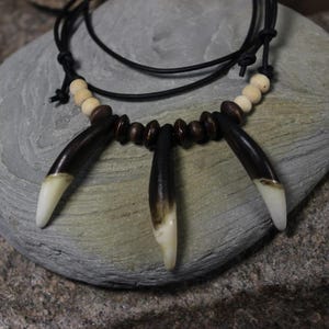 Large Wolf Tooth Necklace Wolf Teeth Necklace Wolf Necklace Wolf Tooth Necklace Adjustable African Native American Large Wolf Tooth Necklace