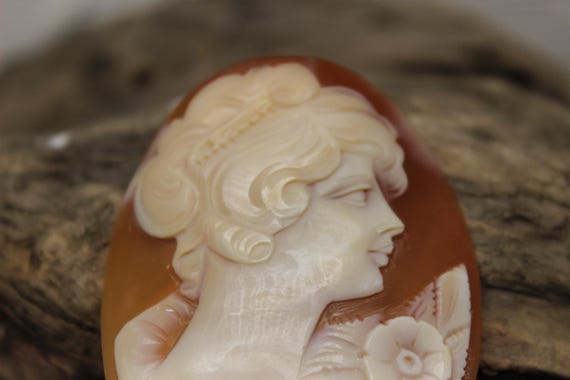 Victorian Cameo Shell 8.5 Grams Large Shell Cameo… - image 8