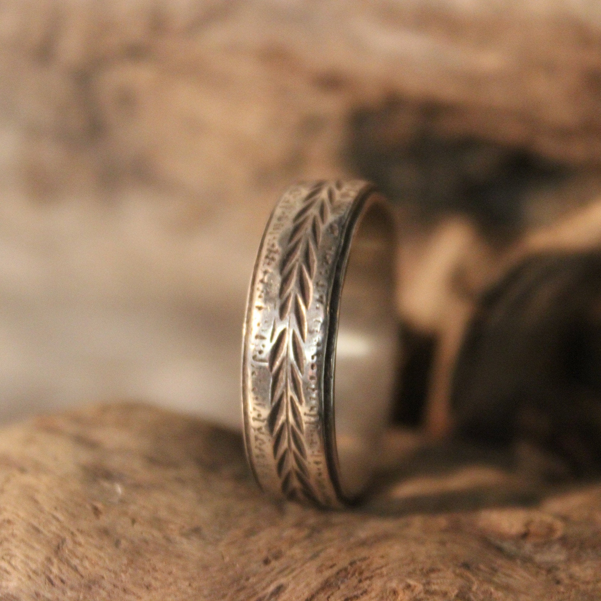 Mens Viking Ring Sterling Viking Band Ring Norse Ring Celtic Ring 4.8
