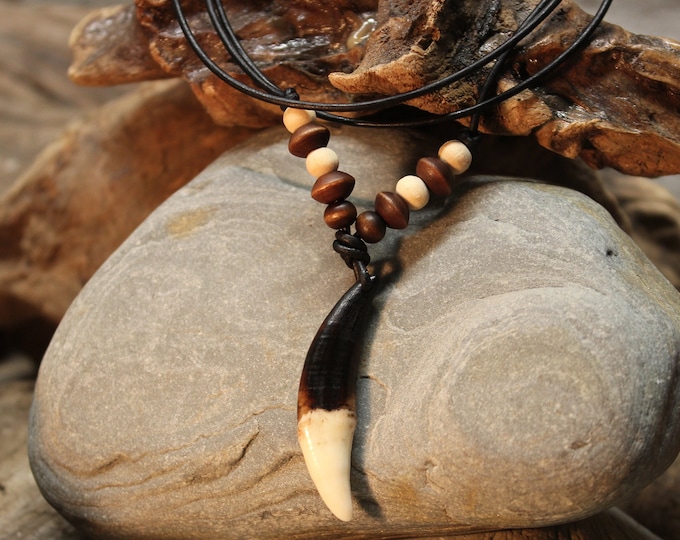 Large Wolf Tooth Necklace Wolf Teeth Necklace Wolf Necklace Wolf Tooth Necklace Adjustable African Native American Large Wolf Tooth Necklace