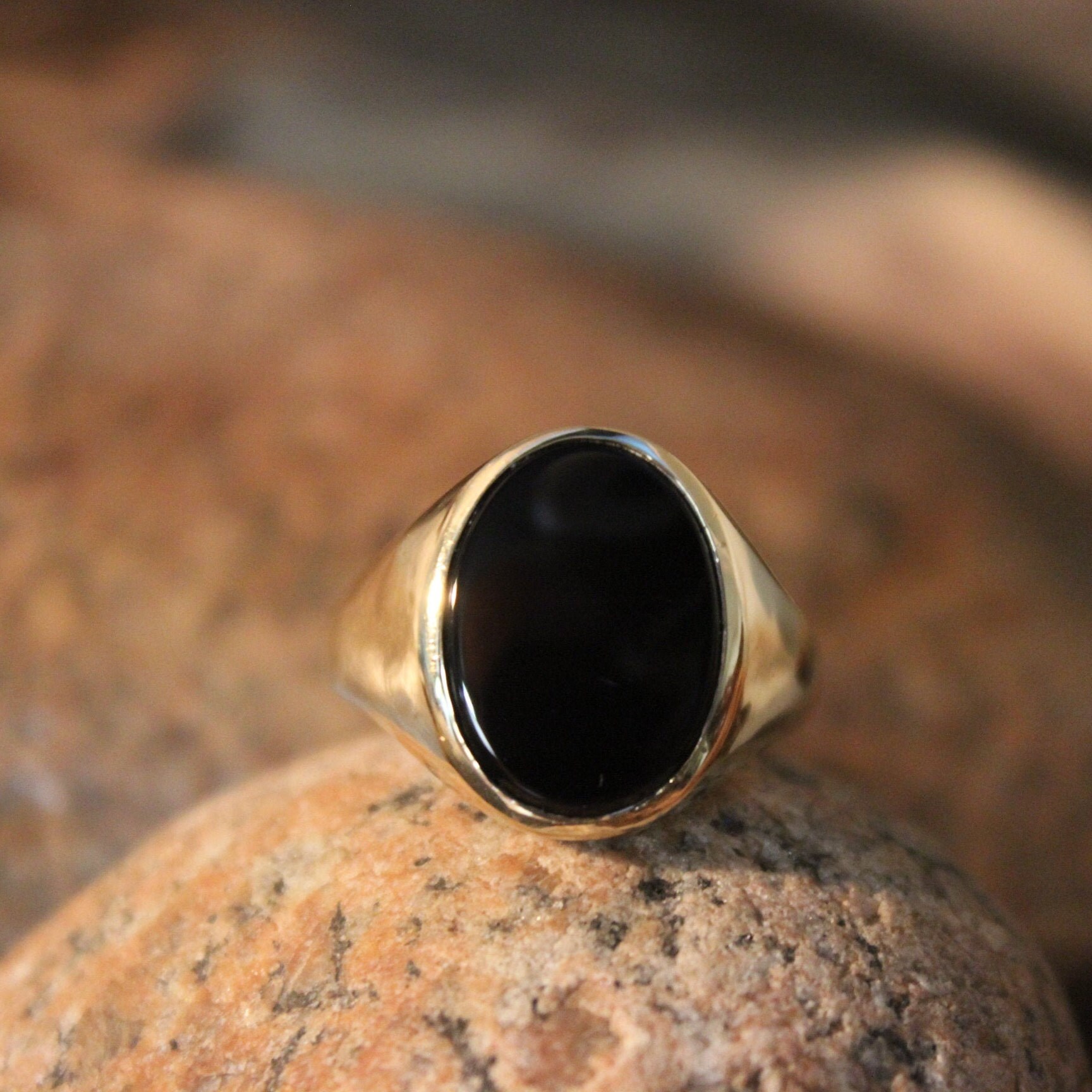 Vintage 1990 S Mens Gold Onyx Ring Men Onyx Ring 10k Solid Gold Mens Ring 5 8 Grams Size 10 Mens Onyx Ring Mens 10k Onyx Signet Ring Gold