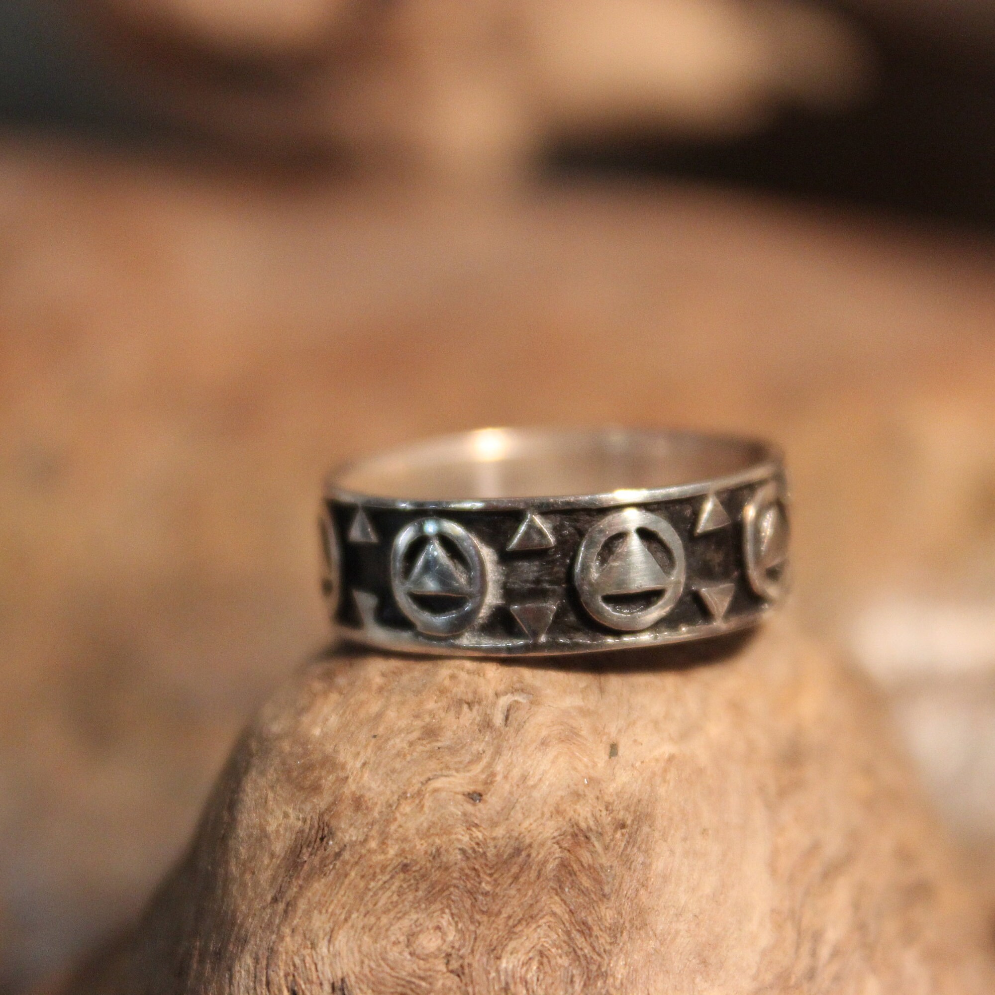 Mens Viking Ring Sterling Viking Band Ring Norse Celtic Ring 3.1 Grams
