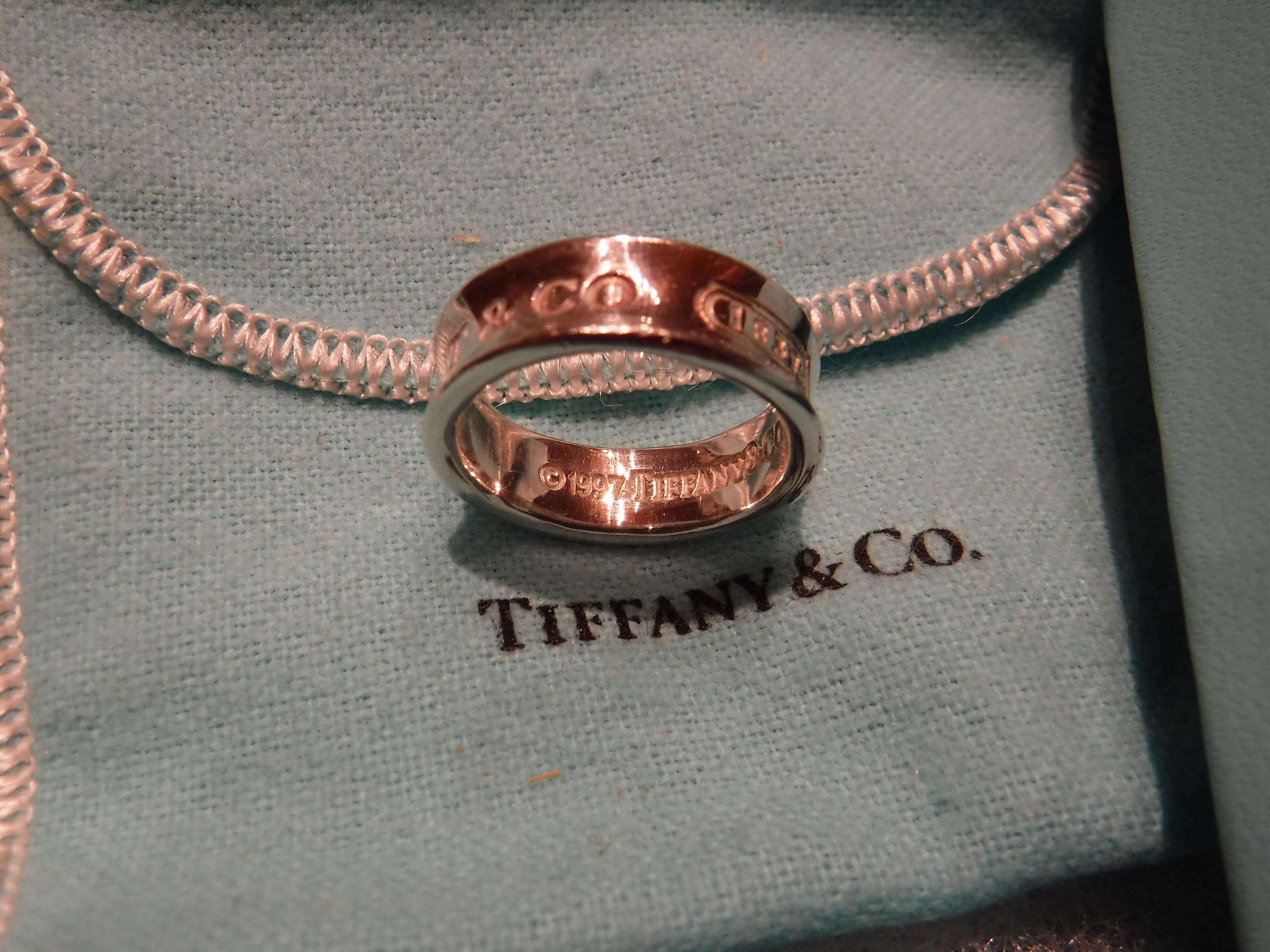 Authentic Tiffany & Co Sterling Silver Mens Ring 1997 Size 6.5 Tiffany