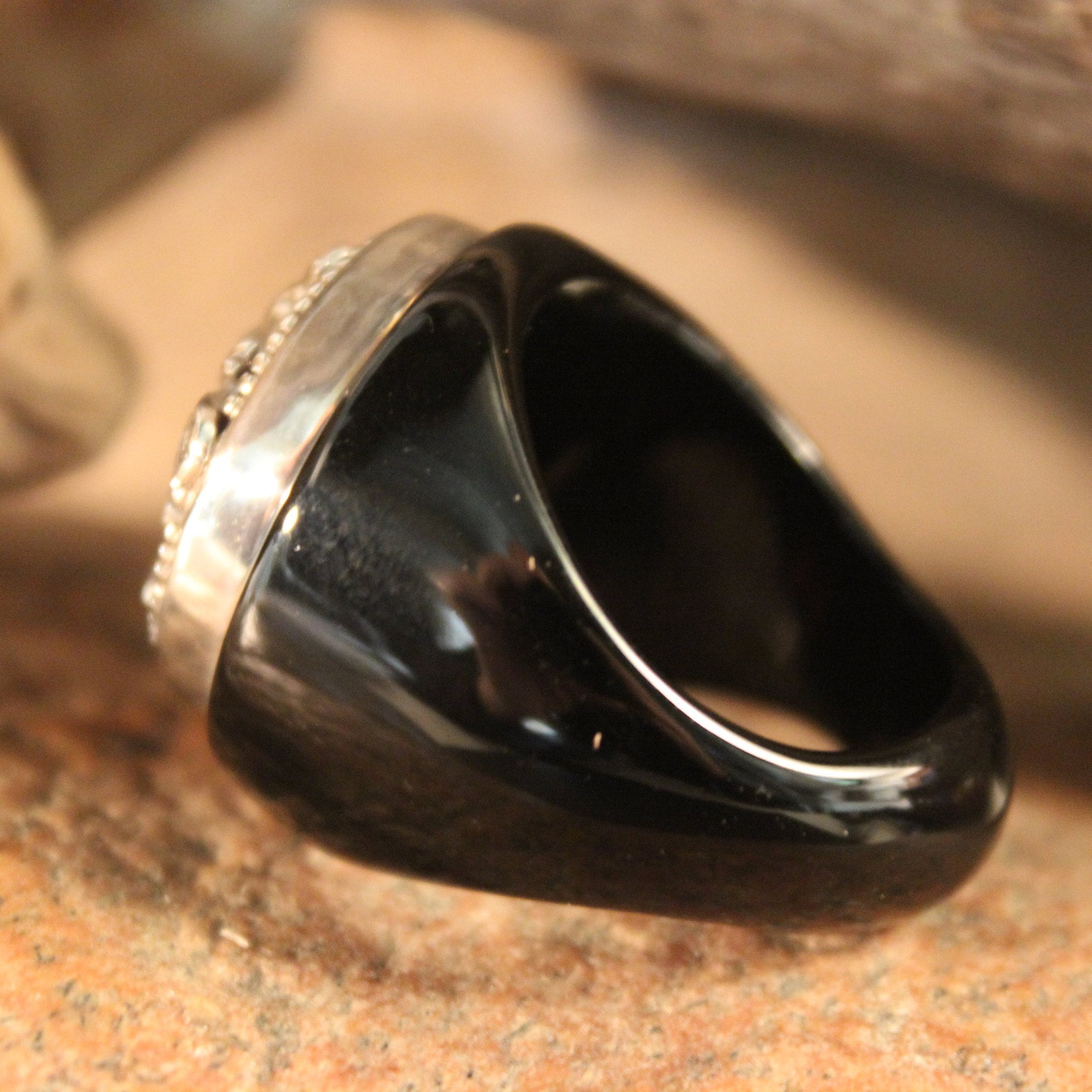 Mens Silver Ring Heavy 19.4 Grams Size 10 Vintage Sterling Silver