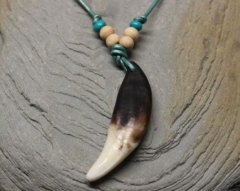 Large Wolf Tooth Necklace Wolf Teeth Necklace Wolf Necklace Wolf Tooth Necklace Adjustable African Native American Large Wolf Tooth Necklace