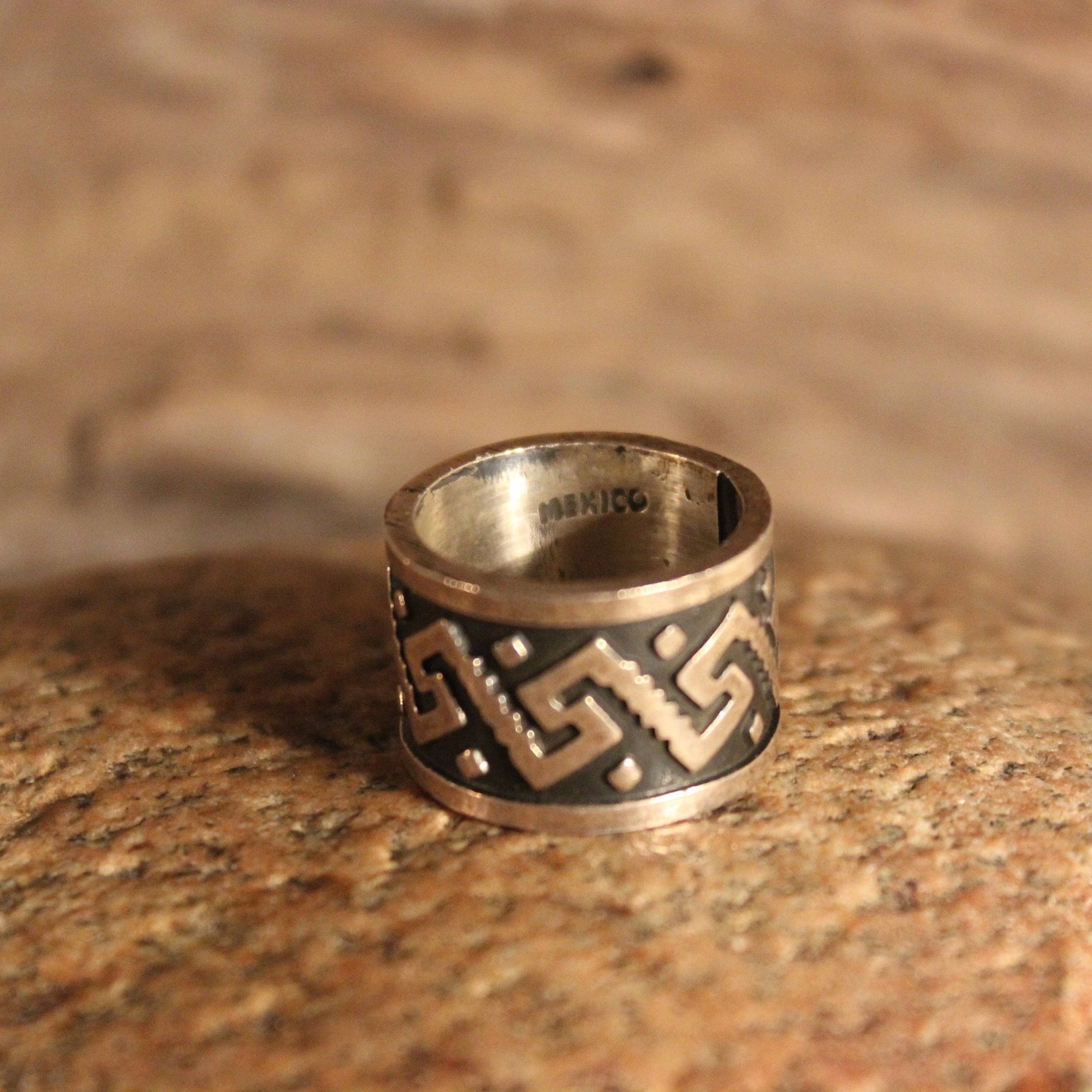 Mens Viking Ring Sterling Viking Band Ring Norse Ring Celtic Ring 10.2