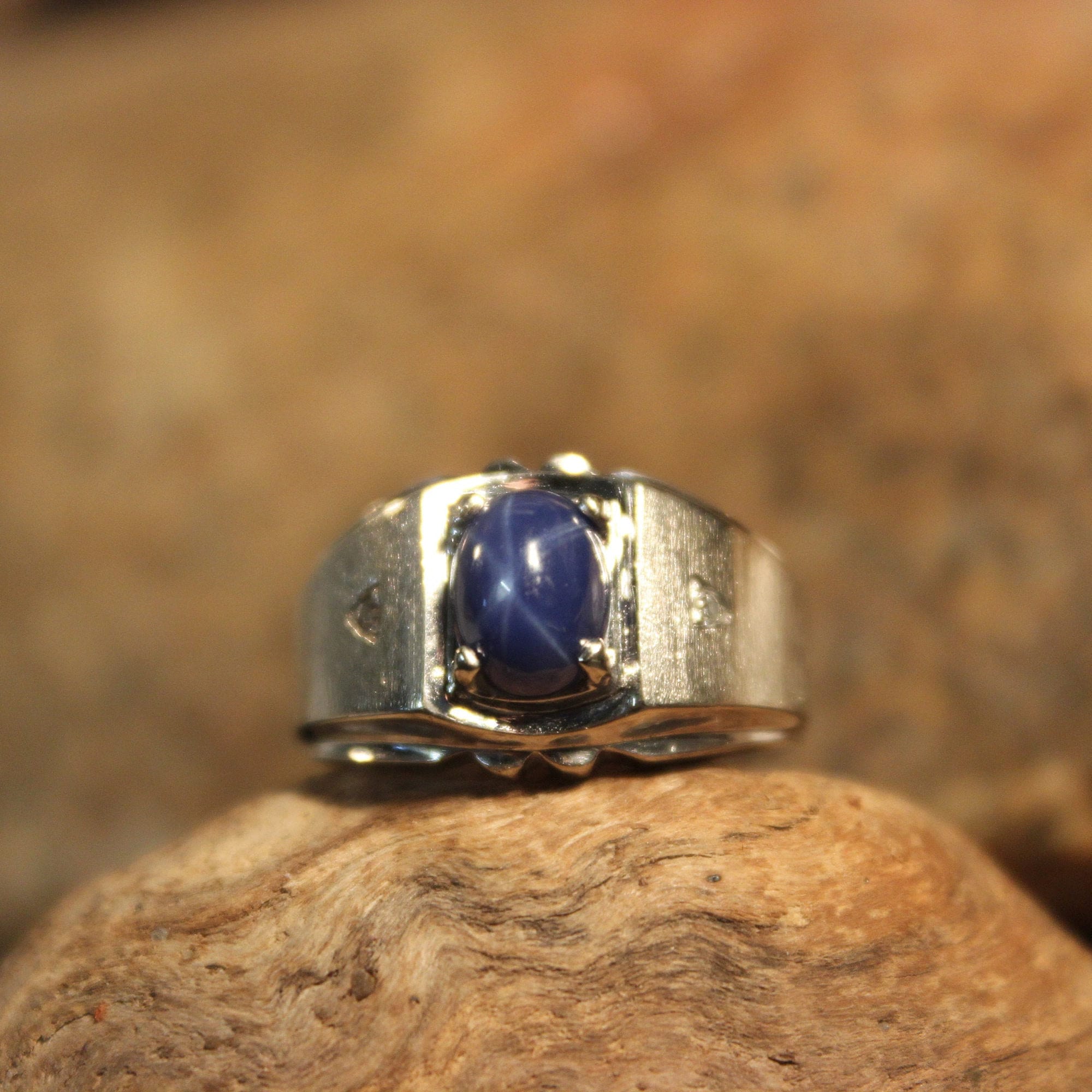 blue star sapphire ring blue star sapphire ring