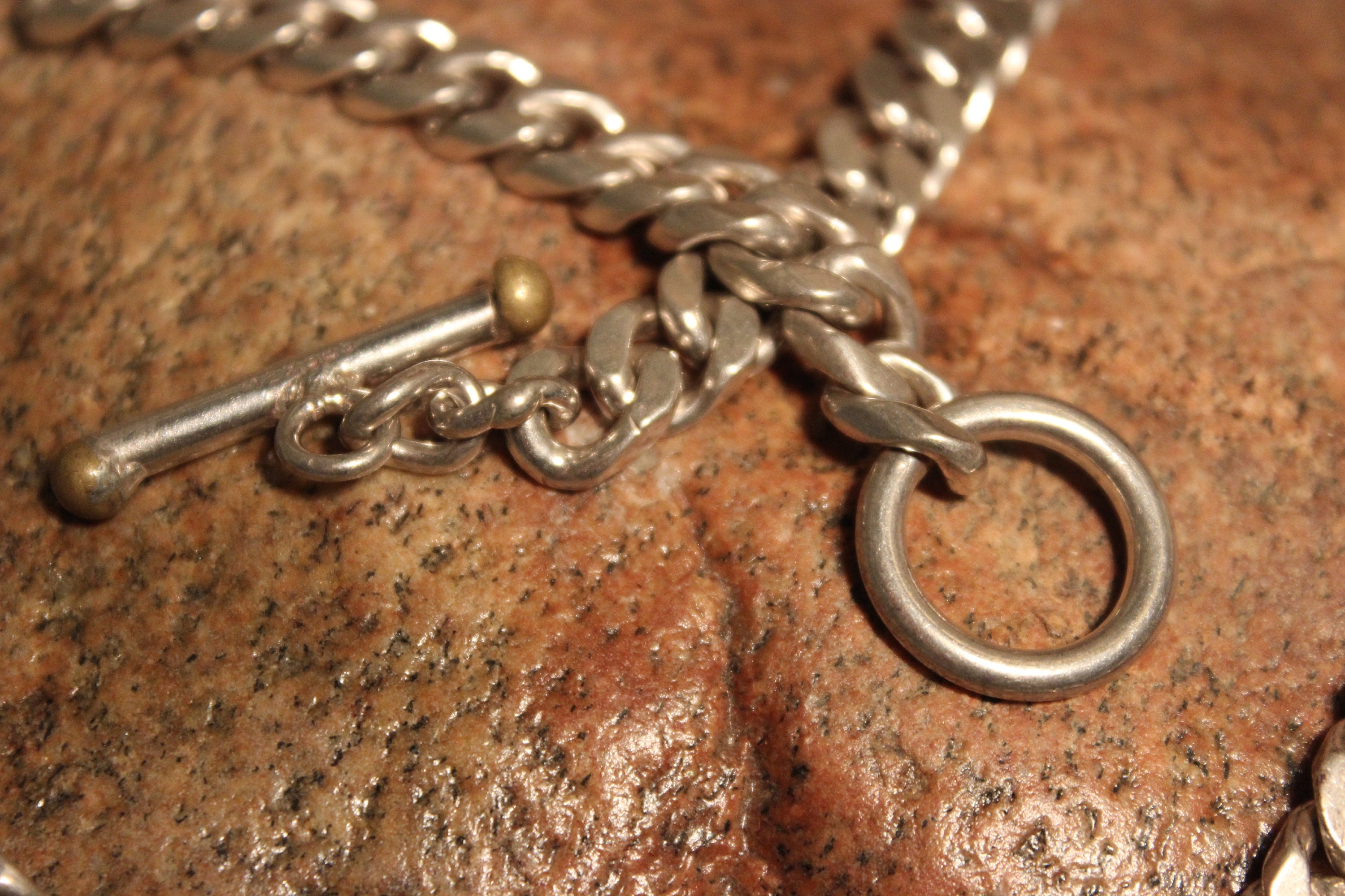 Vintage Heavy Sterling Curb Necklace Mexico 109 grams 19 Mens Heavy