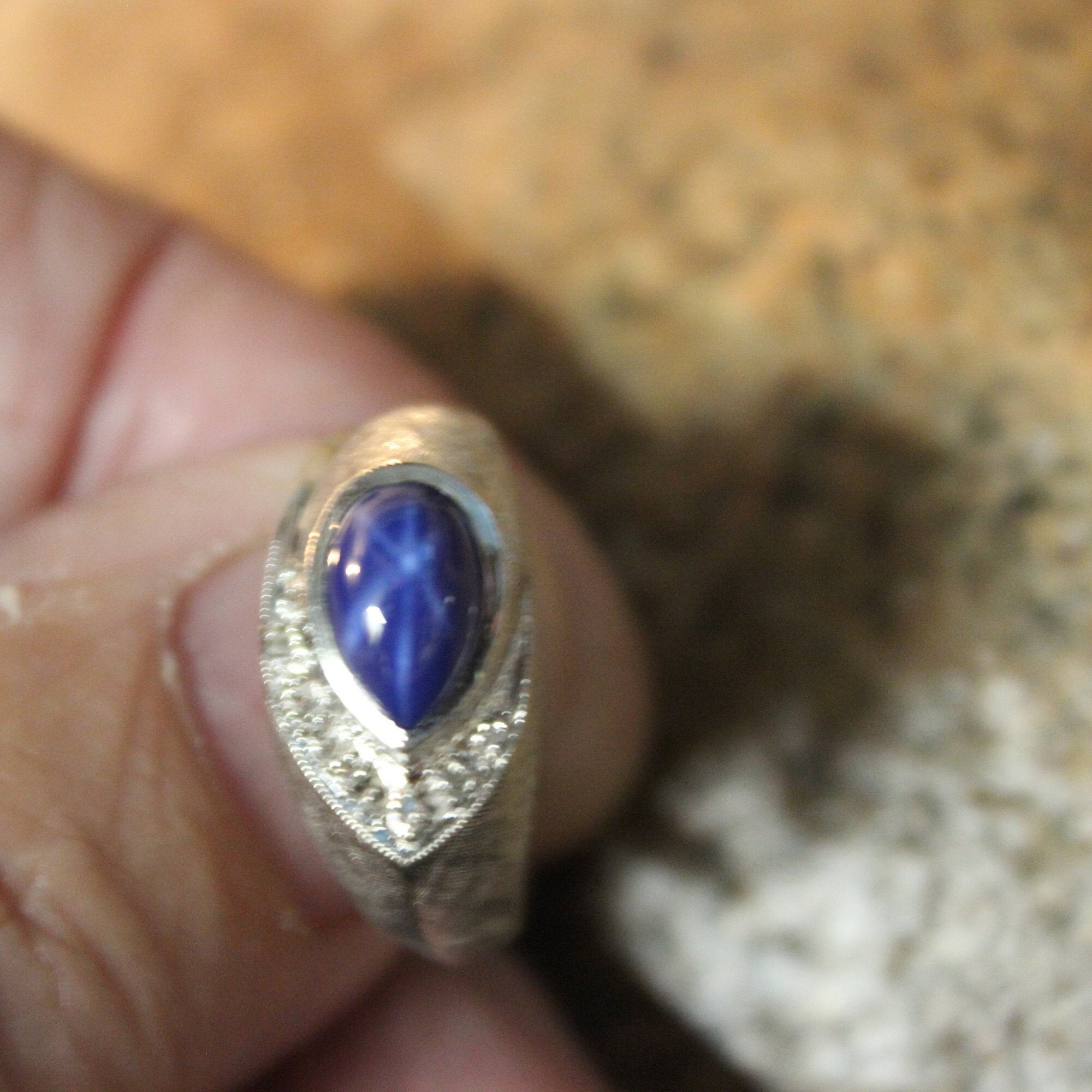 blue star sapphire ring blue star sapphire ring