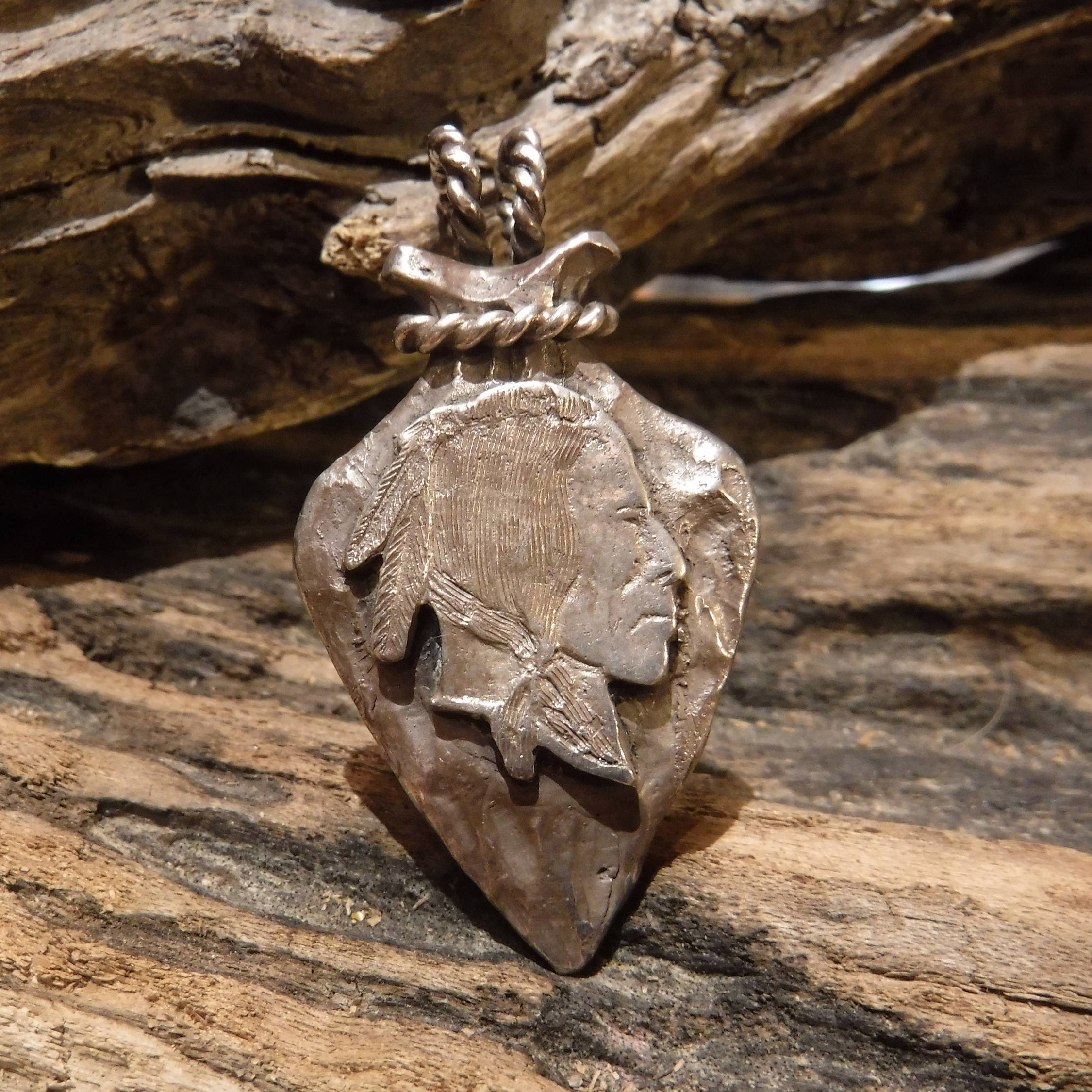 Indian Arrow Pendant - Handcrafted Ethno Jewelry