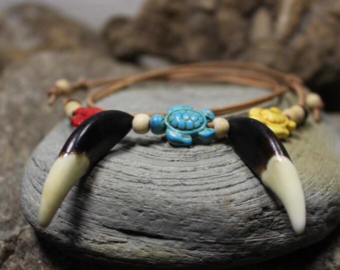 Large Wolf Tooth Necklace Wolf Teeth Necklace Wolf Necklace Wolf Tooth Necklace Adjustable African Native American Large Wolf Tooth Necklace