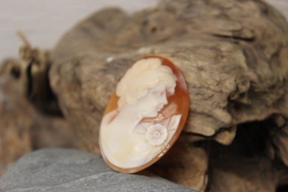 Victorian Cameo Shell 8.5 Grams Large Shell Cameo… - image 2