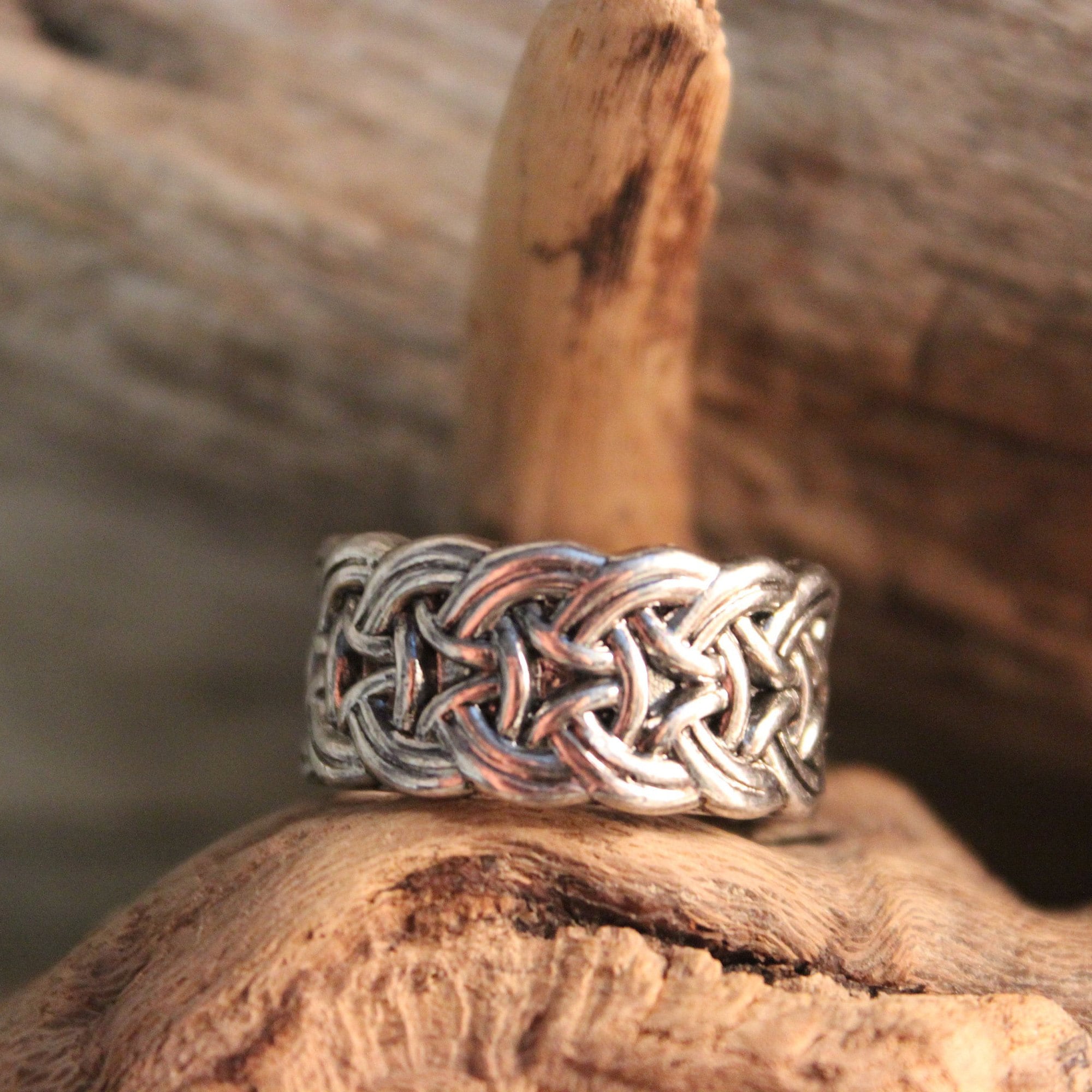 Mens Viking Ring Silver Viking Band Ring Norse Ring Celtic Rings 8