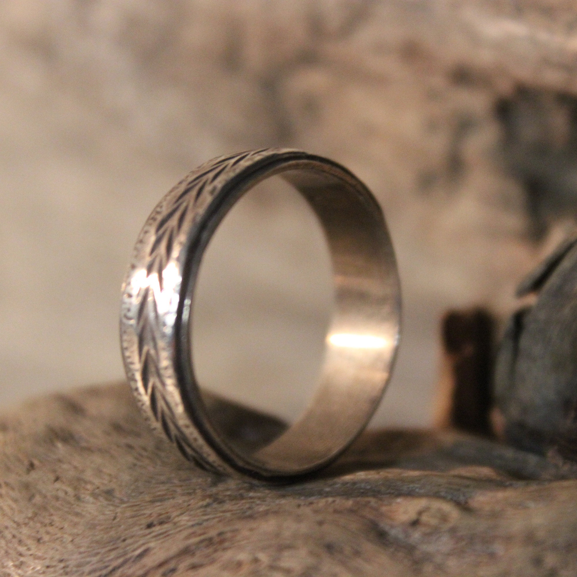 Mens Viking Ring Sterling Viking Band Ring Norse Ring Celtic Ring 4.8