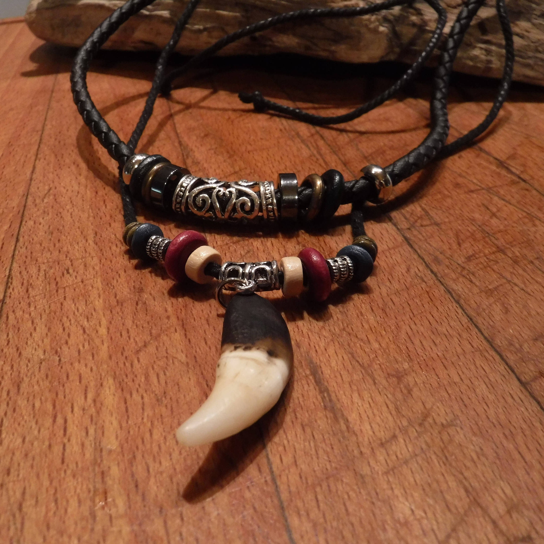 Large Wolf Tooth Necklace Wolf Teeth Necklace Wolf Necklace Wolf Tooth