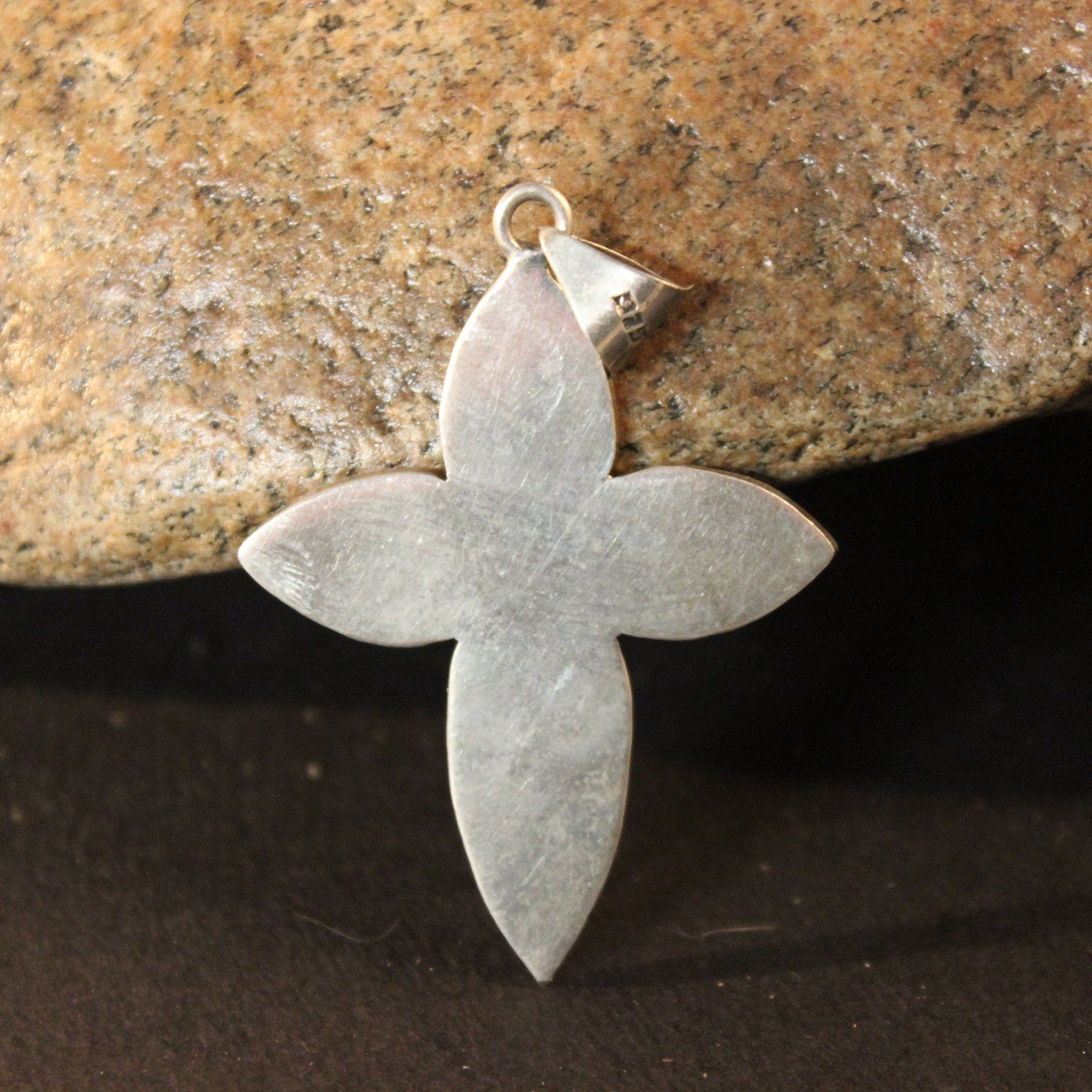 Silver Cross Pendant Vintage Mexico Sterling Heavy 11.5 grams Silver ...