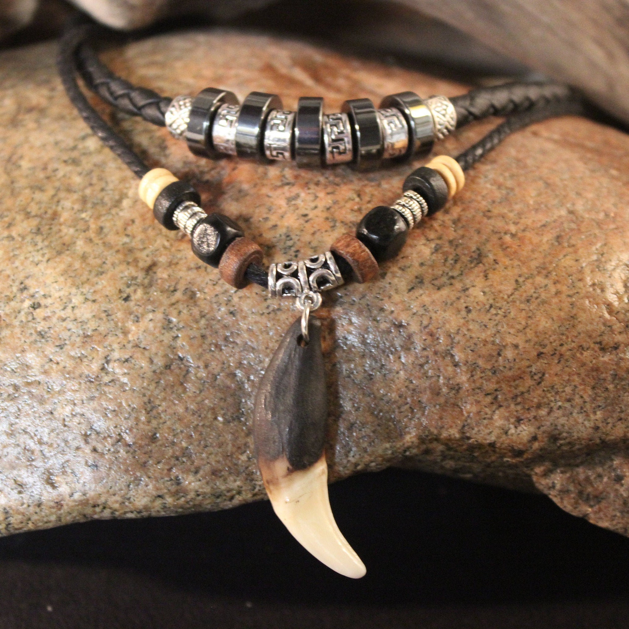 Large Wolf Tooth Necklace Wolf Teeth Necklace Wolf Necklace Wolf Tooth