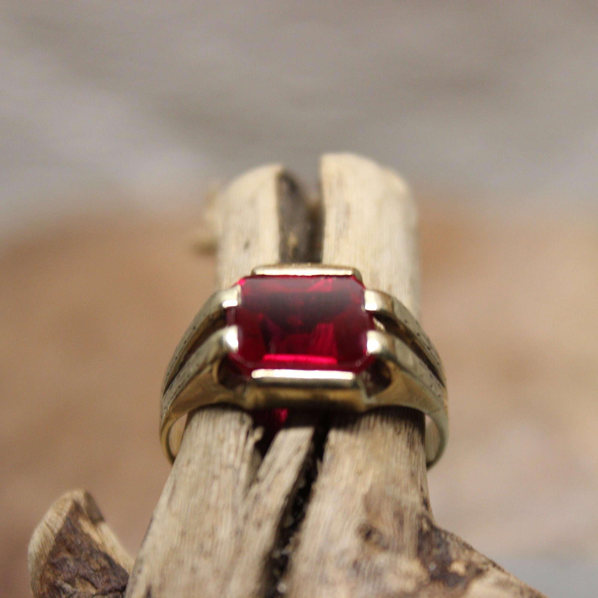 Custom Made Mens Star Ruby Ring - Christopher William Sydney Australia -  Antique, ruby, coral and tribal jewellery