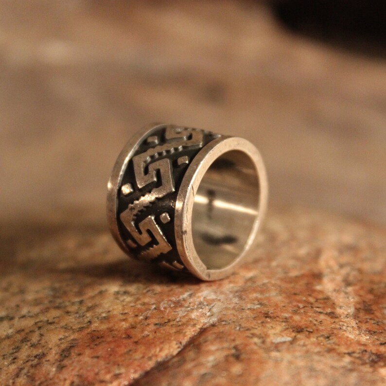 Mens Viking Ring Sterling Viking Band Ring Norse Ring Celtic Etsy